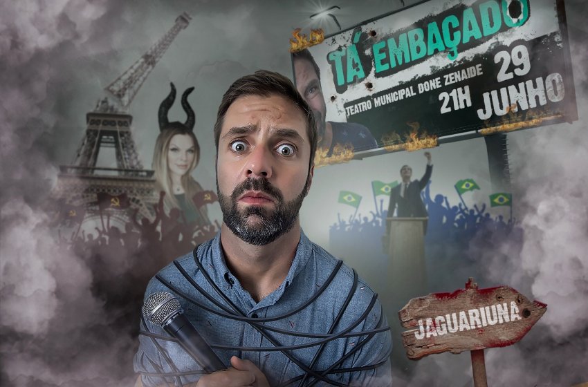 JAGUARIÚNA TERÁ SHOW DO COMEDIANTE FÁBIO RABIN NA PRÓXIMA QUARTA-FEIRA