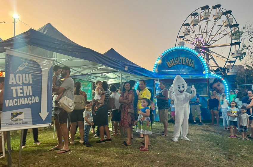 QUASE 300 CRIANÇAS GANHAM INGRESSOS PARA PARQUE EM CAMPANHA DE VACINAÇÃO DE JAGUARIÚNA 
