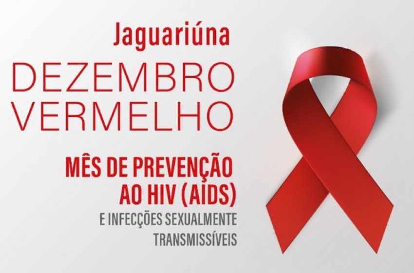 JAGUARIÚNA INICIA ‘DEZEMBRO VERMELHO’ DE PREVENÇÃO À AIDS COM AÇÃO DA SAÚDE NO PARQUE DOS LAGOS HOJE
