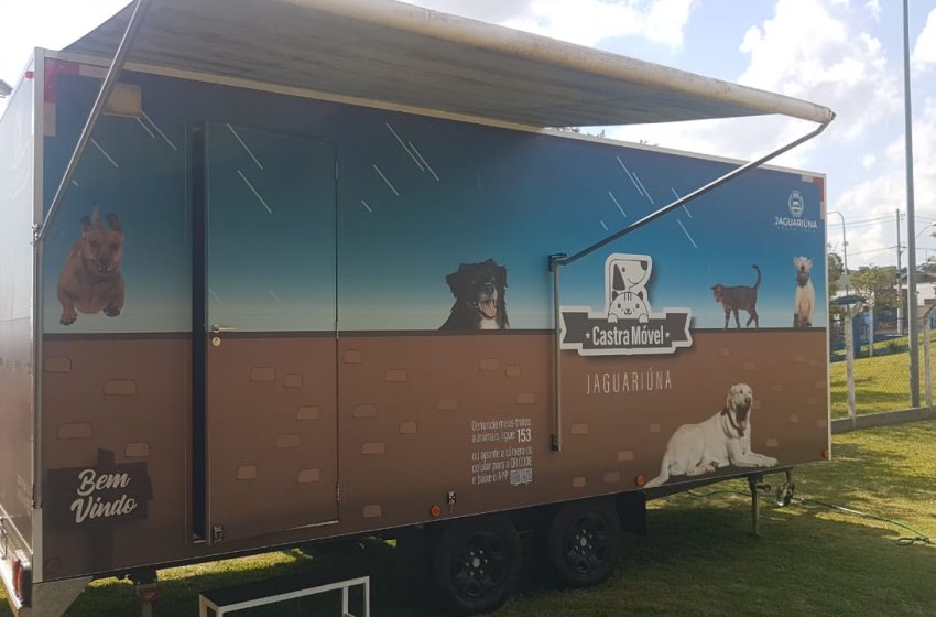 CASTRAMÓVEL DA PREFEITURA DE JAGUARIÚNA ATENDE HOJE NO PARQUE MENEGON 