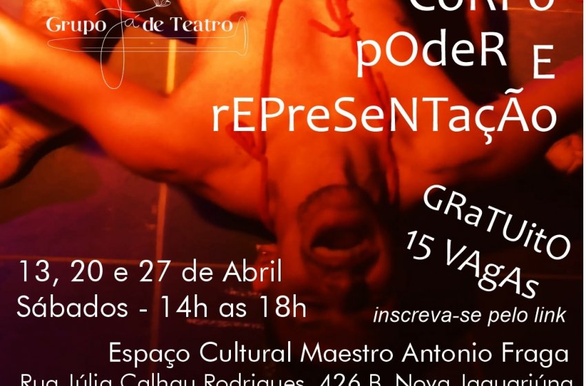 GRUPO JÁ DE TEATRO ABRE INSCRIÇÕES PARA OFICINA 