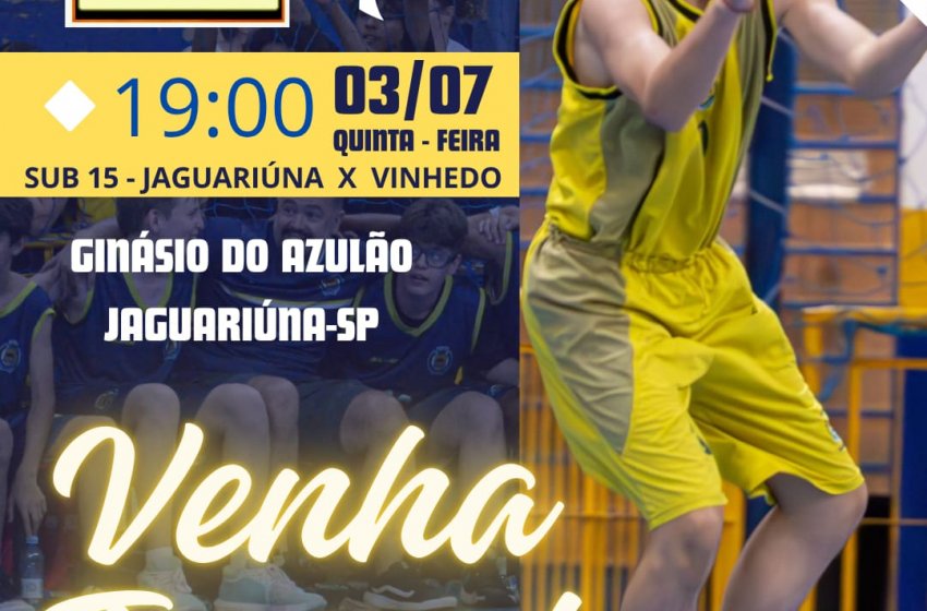   BASQUETE SUB 15  BUSCA MAIS UMA VITÓRIA NO AZULÃO