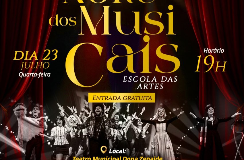 ESPETÁCULO ‘NOITE DOS MUSICAIS’ PROMETE ENCANTAR O PÚBLICO HOJE NO TEATRO MUNICIPAL