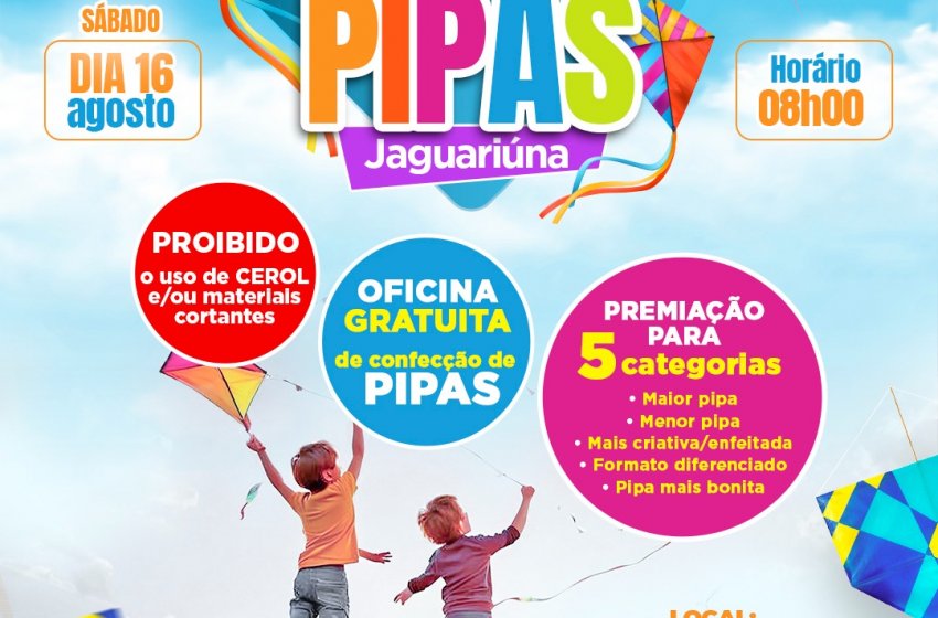 FESTIVAL MUNICIPAL DE PIPAS ACONTECE AMANHÃ