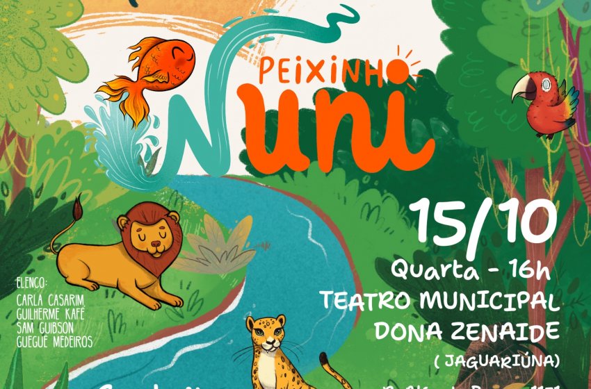   ESPETÁCULO INFANTIL GRATUITO ACONTECE NESTA QUARTA NO TEATRO MUNICIPAL