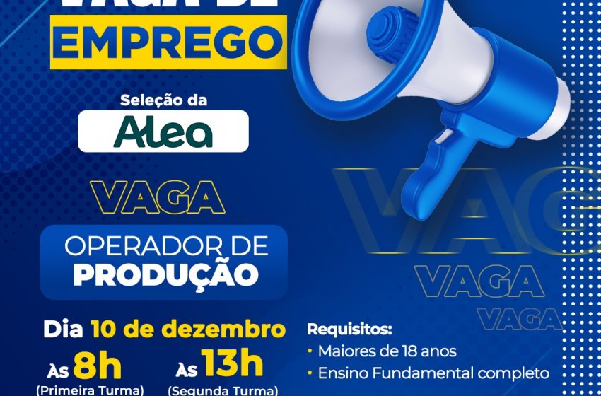 ALEA REALIZA MUTIRÃO DE EMPREGO NESTA QUARTA, NO PAT DE JAGUARIÚNA