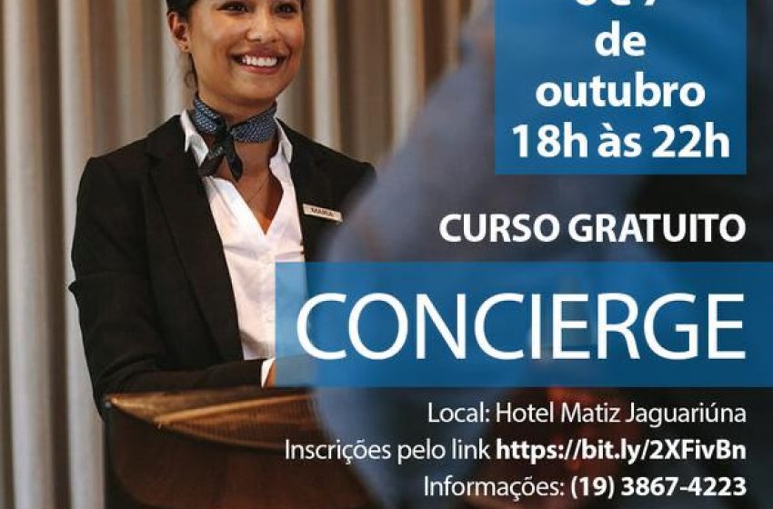 PREFEITURA PROMOVE CURSO GRATUITO DE CONCIERGE