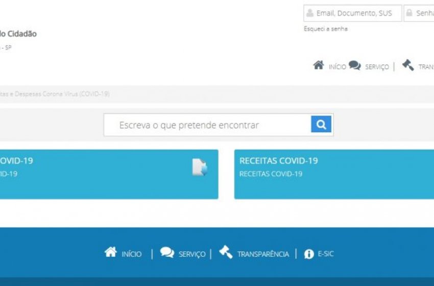 PREFEITURA DE JAGUARIÚNA DISPONIBILIZA RECEITAS E DESPESAS COM COVID-19 NO PORTAL DA TRANSPARÊNCIA