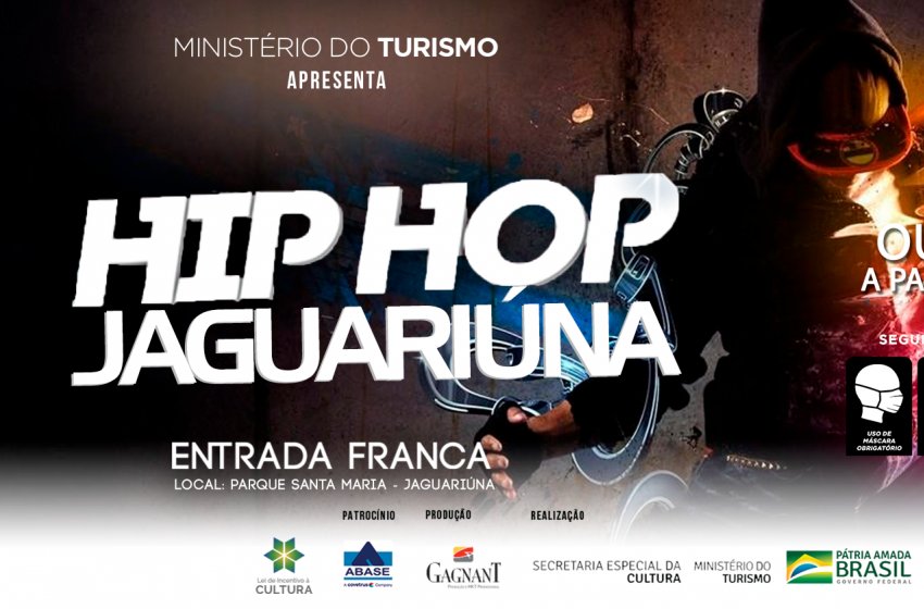 JAGUARIÚNA TERÁ EVENTO DE HIP HOP NO PARQUE SANTA MARIA